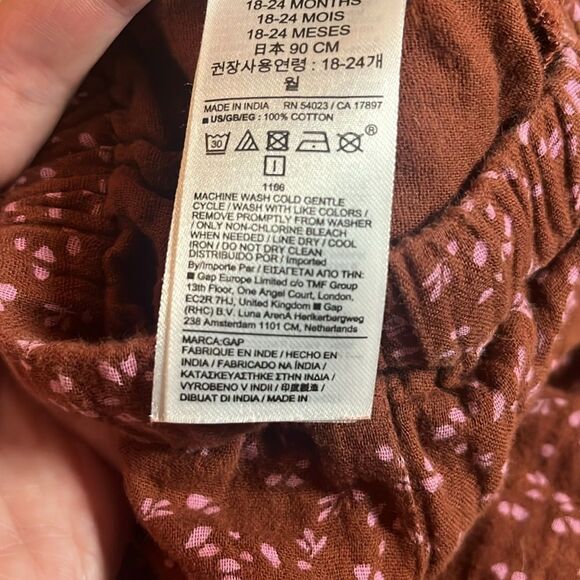 babyGap Crinkle Gauze Cargo Outfit Set, Smoked Paprika, size 18-24 months - Picture 11 of 11